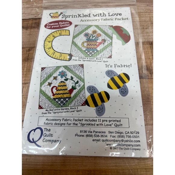Sprinkled With Love Accessory Pattern For Quilting  The Quilt Company - Picture 1 of 3